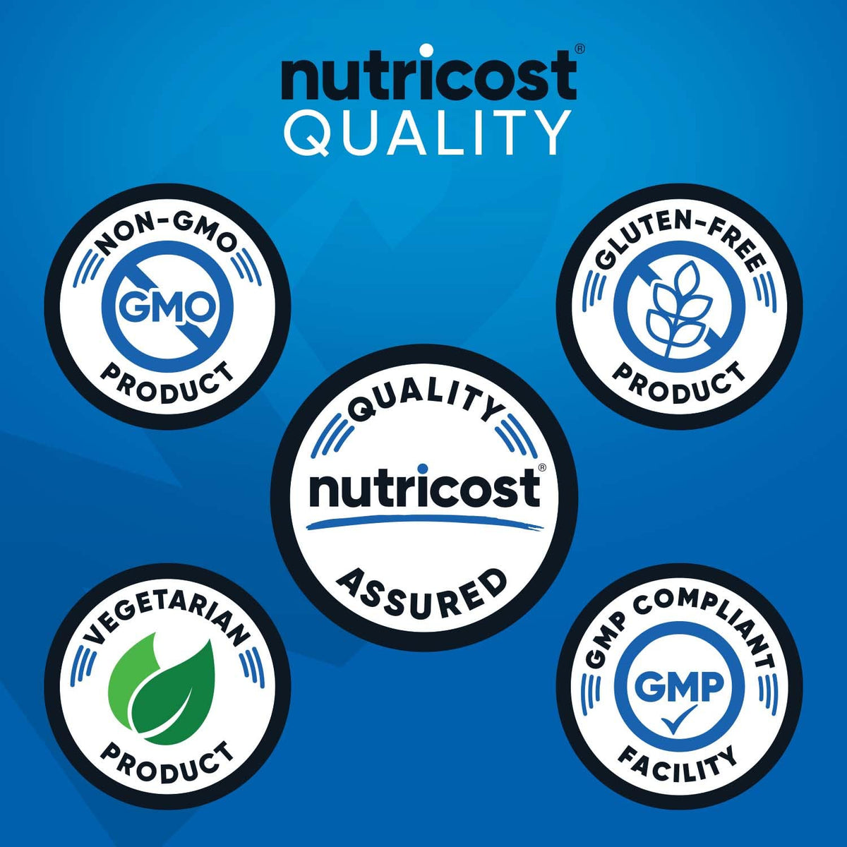Nutricost Poudre BCAA 2:1:1 rapport affiché sur l'emballage