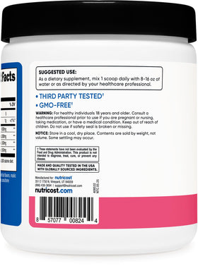 Nutricost Poudre BCAA 2:1:1 Saveur Citron Framboise en environnement sportif
