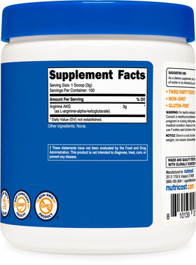Nutricost Poudre d'Arginine AKG 300g en mode utilisation