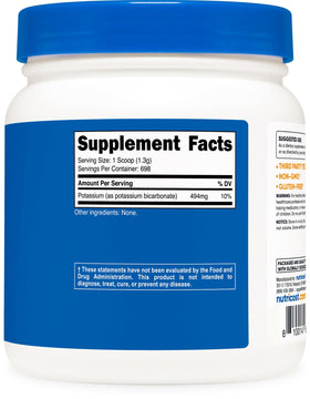 Nutricost Poudre de Bicarbonate de Potassium 2 LB avec portion mesurée