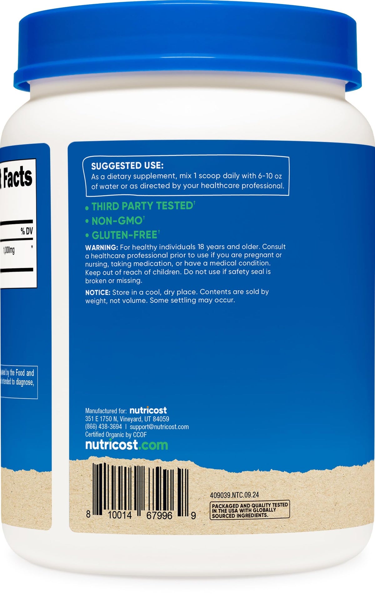 Nutricost Poudre de Cannelle de Ceylan Bio 1029g utilisation en cuisine