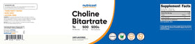 Nutricost Poudre de Choline Bitartrate 500g en utilisation