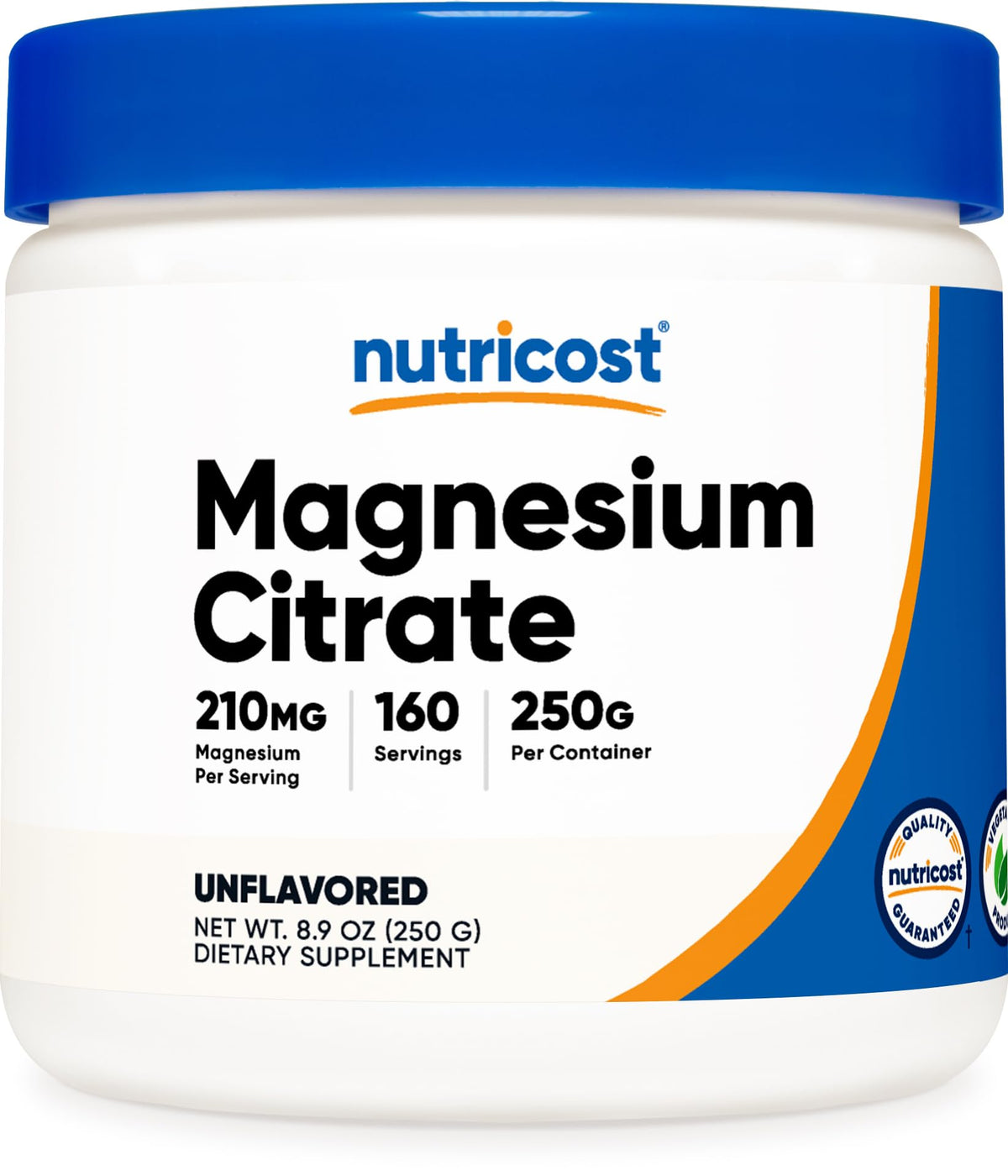 Nutricost Poudre de Citrate de Magnésium 250G vue avant
