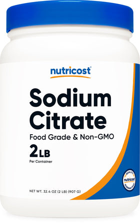 Nutricost Poudre de Citrate de Sodium 2LB, vue de face