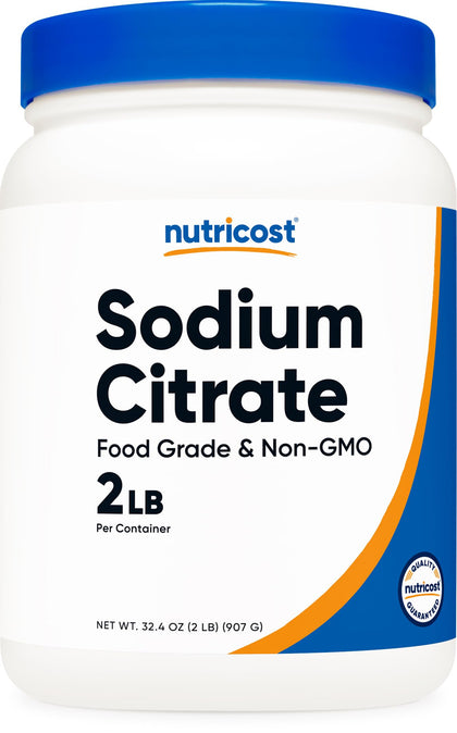 Nutricost Poudre de Citrate de Sodium 2LB, vue de face