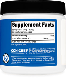 Nutricost Poudre de Créatine HCl 290g en situation d'utilisation