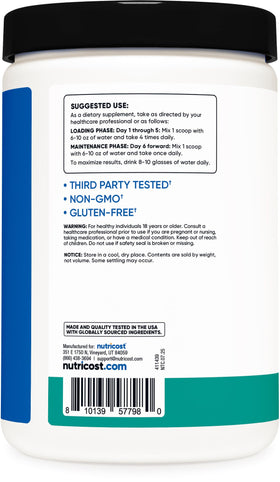Nutricost Poudre de Créatine Monohydrate 500g en utilisation pendant un entraînement