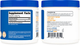 Nutricost Poudre de L-Carnitine Tartrate 100 g étiquette