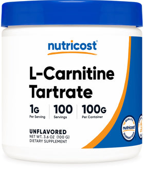 Nutricost Poudre de L-Carnitine Tartrate 100 g vue avant