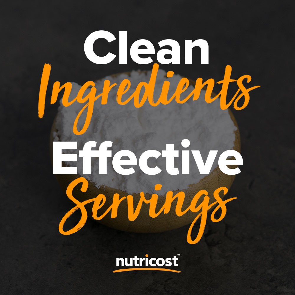 Nutricost Poudre de L-Glutamine 1 KG avec mélangeur