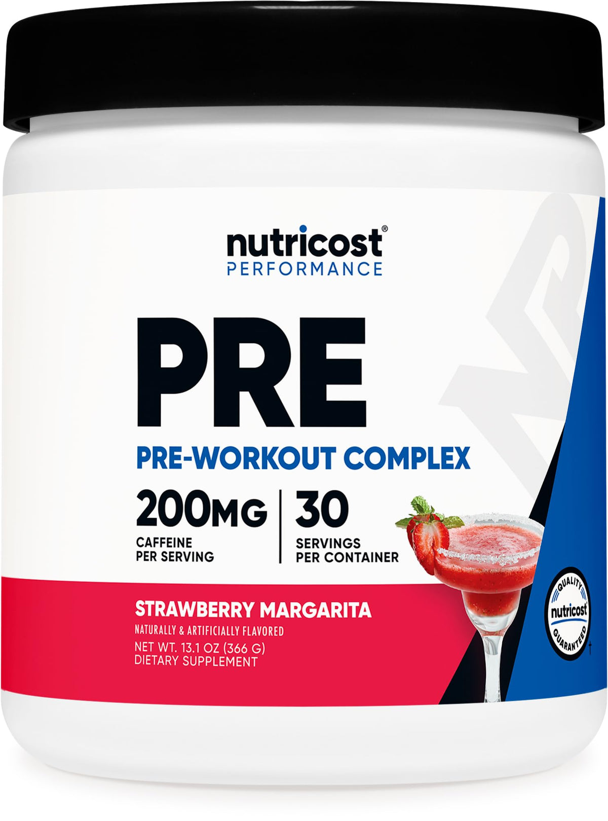 Nutricost Poudre Pré-Entraînement Margarita Fraise 30 Portions - vue de face