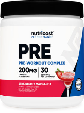 Nutricost Poudre Pré-Entraînement Margarita Fraise 30 Portions - vue de face