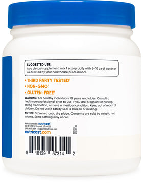 Nutricost Poudre Pure MSM 500g sur une table