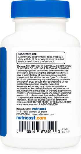 Nutricost Pregnenolone 100mg sur un fond neutre