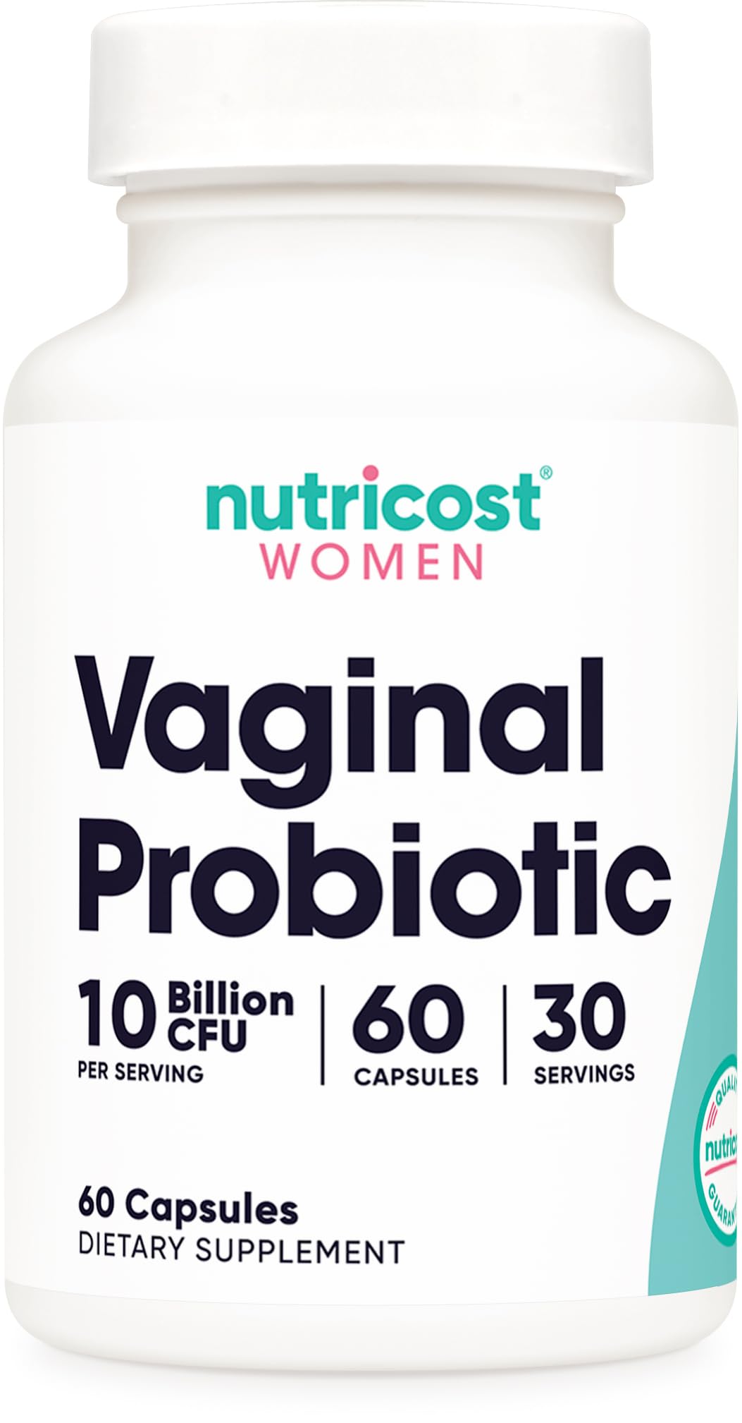 Nutricost Probiotique Vaginal Femme 60 capsules vue avant