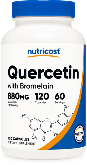 Nutricost Quercétine 880mg 120 capsules végétariennes vue avant