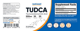 Nutricost Tudca 500mg boîte vue de côté