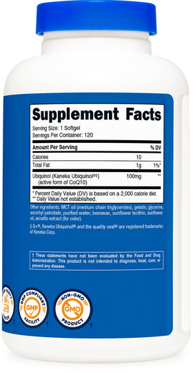 Nutricost Ubiquinol 100mg gélules - prise quotidienne avec un verre d'eau