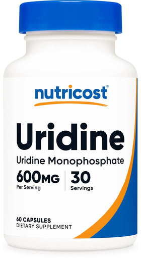 Nutricost Uridine Monophosphate 600mg bouteille avant
