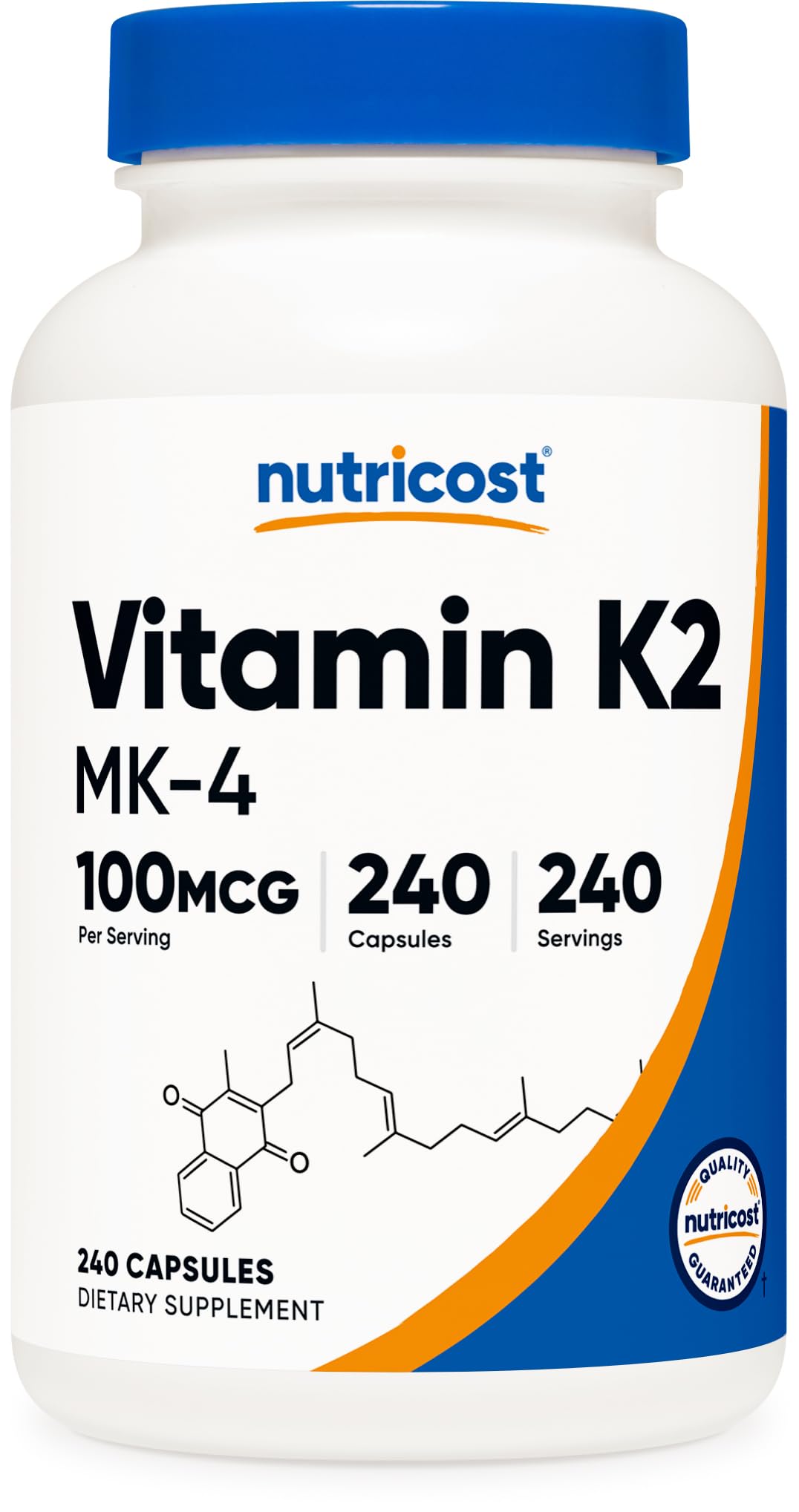 Nutricost Vitamine K2 MK-4 240 capsules front view
