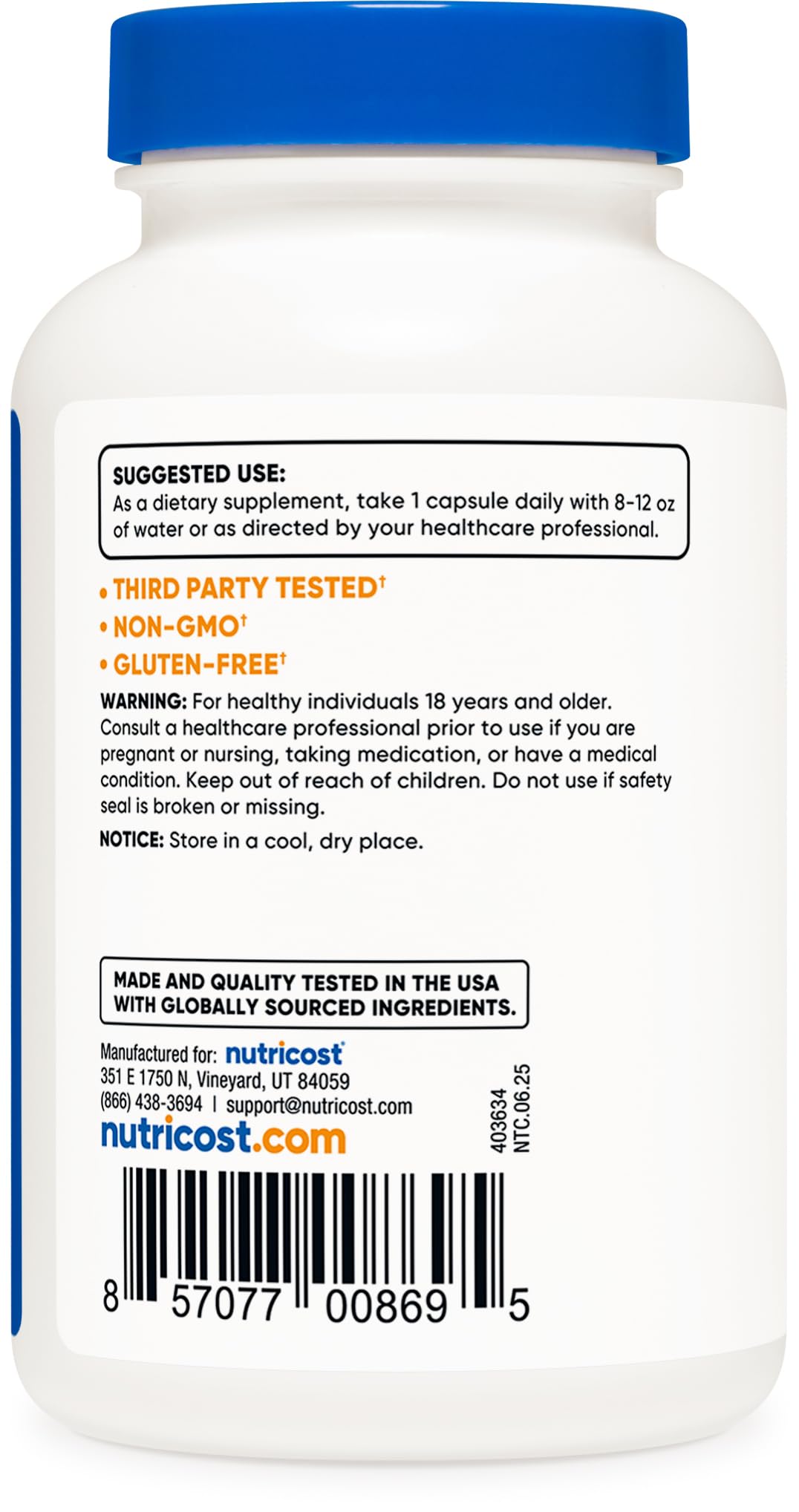 Nutricost Vitamine K2 MK-4 capsules close-up