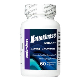 NutriCrafters Nattokinase NSK-SD 2000 U 60 capsules végétariennes, packaging avant