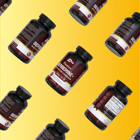 NutriFlair Berbérine HCl 1200mg gélules avec un verre d'eau