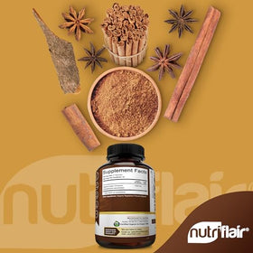 NutriFlair Cannelle de Ceylan capsules avec ingrédients