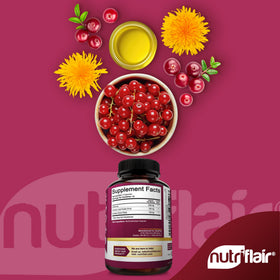 NutriFlair D-Mannose 120 Capsules sur fond blanc
