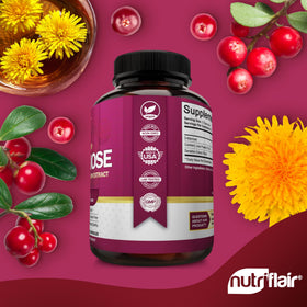 NutriFlair D-Mannose capsules avec Cranberry et Pissenlit