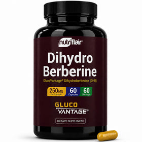 NutriFlair DihydroBerberine 250 mg 60 capsules vue de face