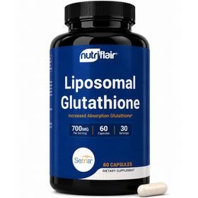 NutriFlair Glutathione 700mg capsules front view