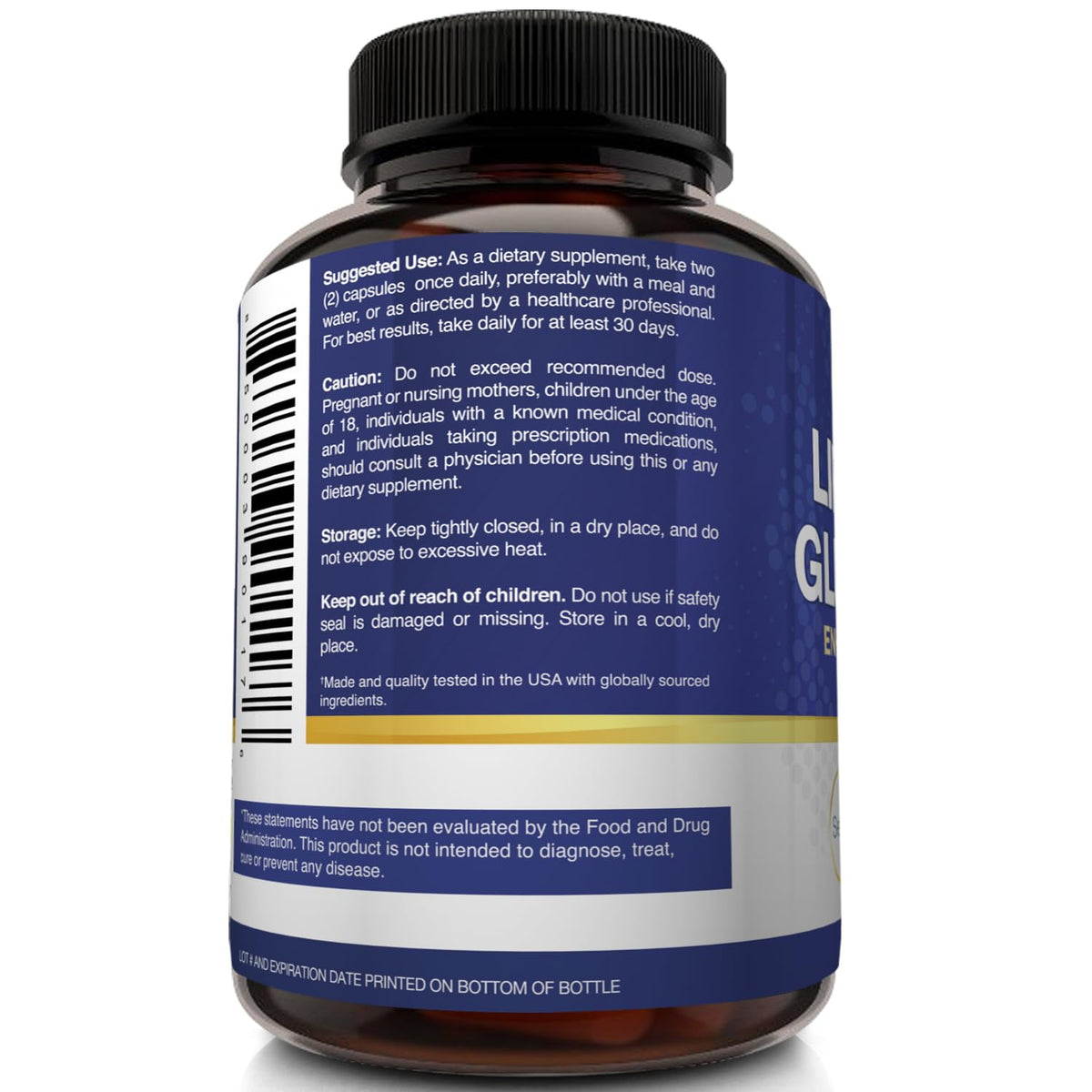 NutriFlair Glutathione 700mg capsules with measuring spoon