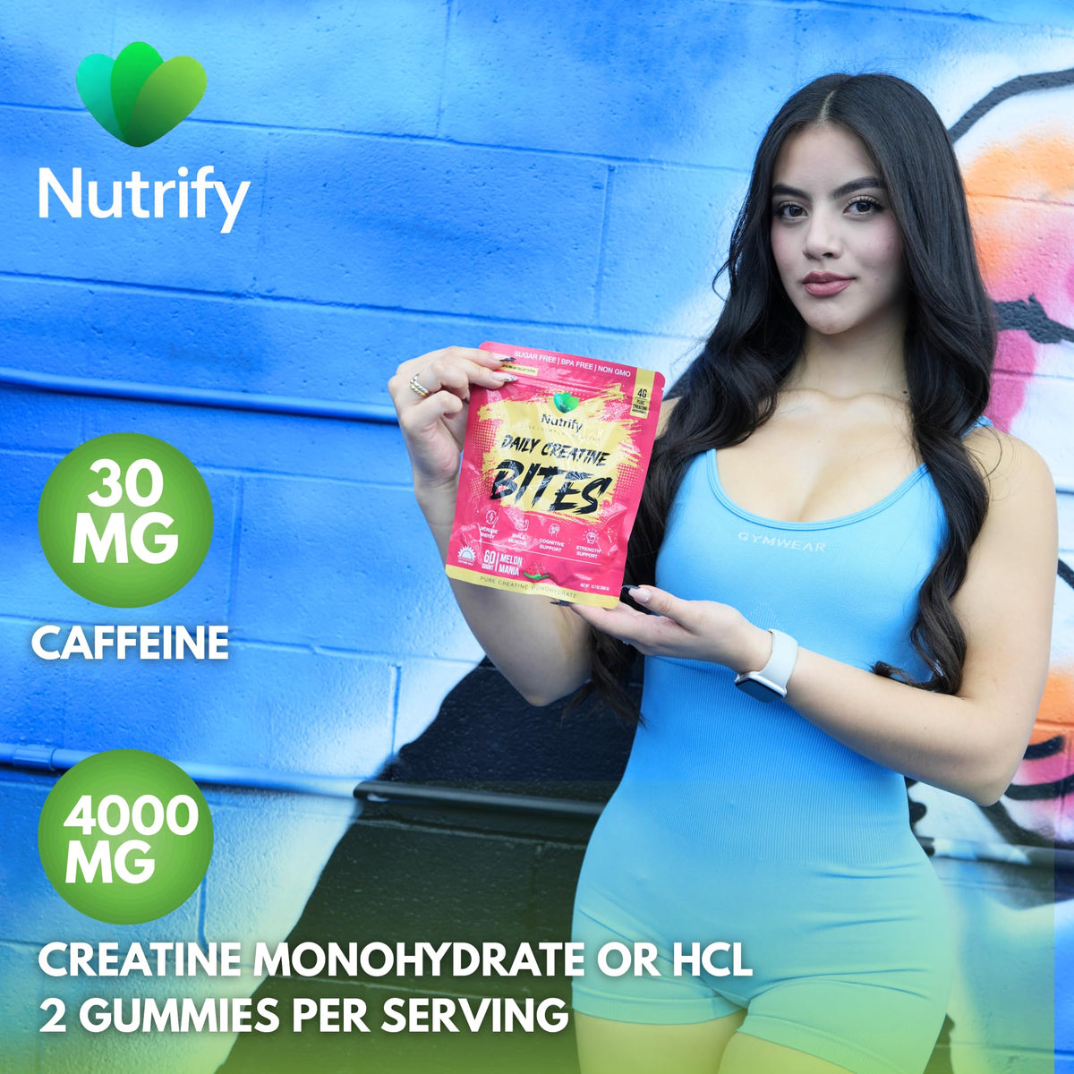 Nutrify Gummies Créatine Monohydrate gummies dans la main