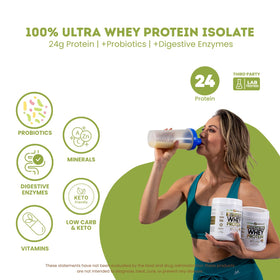 Nutrigenius + Isolat de Protéines Beurre de Cacahuète vue arrière