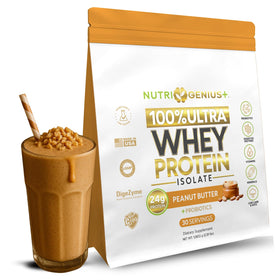 Nutrigenius + Isolat de Protéines Beurre de Cacahuète vue avant