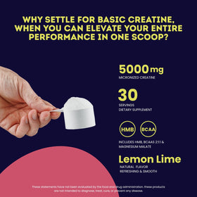 Nutrigenius + Poudre de Créatine Micronisée 5000mg étiquette et informations