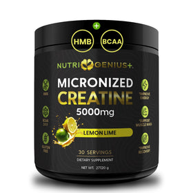 Nutrigenius + Poudre de Créatine Micronisée 5000mg vue de face
