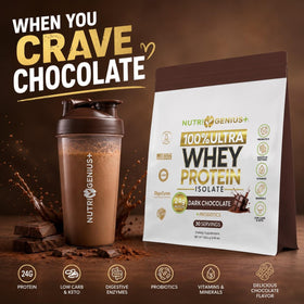 Nutrigenius + Protéine Isolée de Lactosérum 1152g Chocolat vue arrière