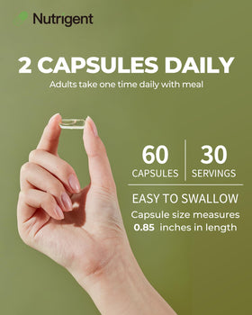 Nutrigent Huile de Graines de Chanvre Bio 1000mg Capsules Liquides avec d'autres compléments
