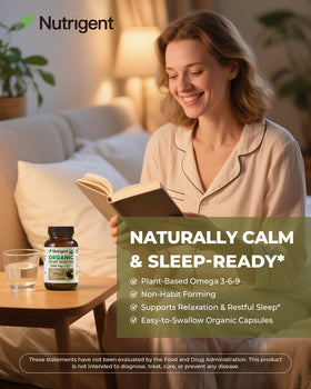 Nutrigent Huile de Graines de Chanvre Bio 1000mg Capsules Liquides dans un environnement de cuisine