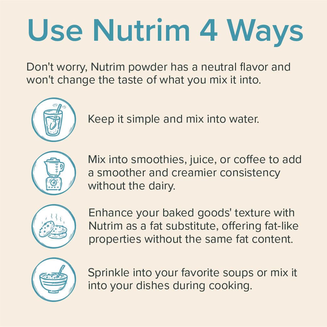 NUTRIM Poudre de Son d'Avoine 240g sur une cuillère en bois