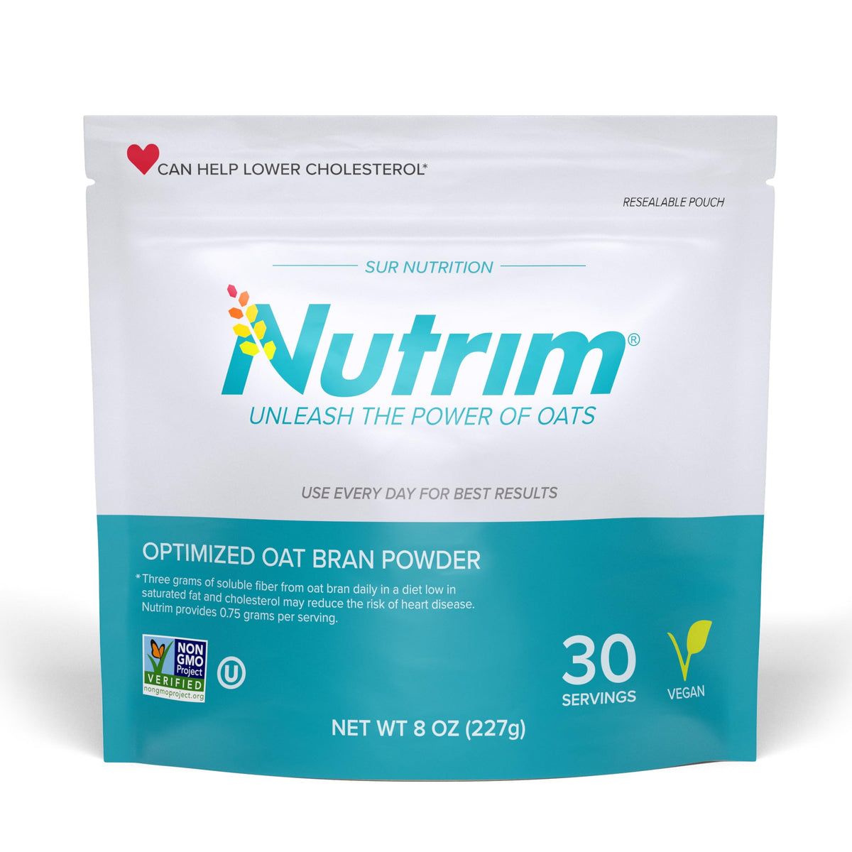 NUTRIM Poudre de Son d'Avoine 240g vue avant avec emballage