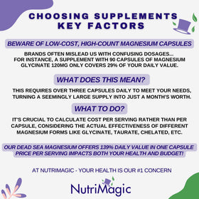 NutriMagic 520mg Magnésium capsules sur une table