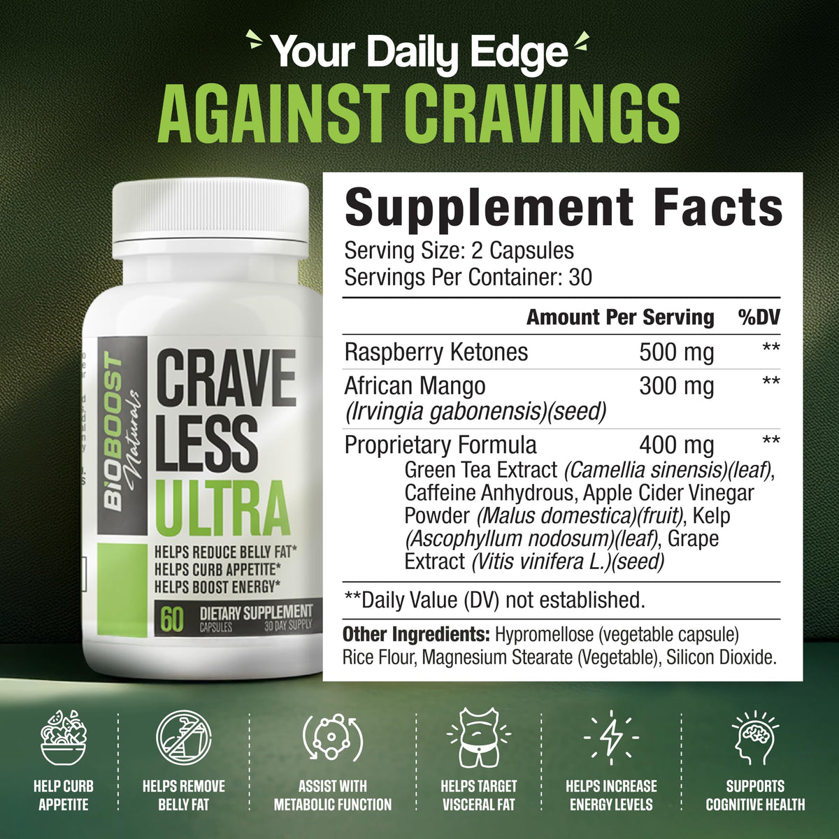 Nutrimend IQ Crave Less Ultra emballage avec étiquettes