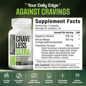 Nutrimend IQ Crave Less Ultra emballage avec étiquettes