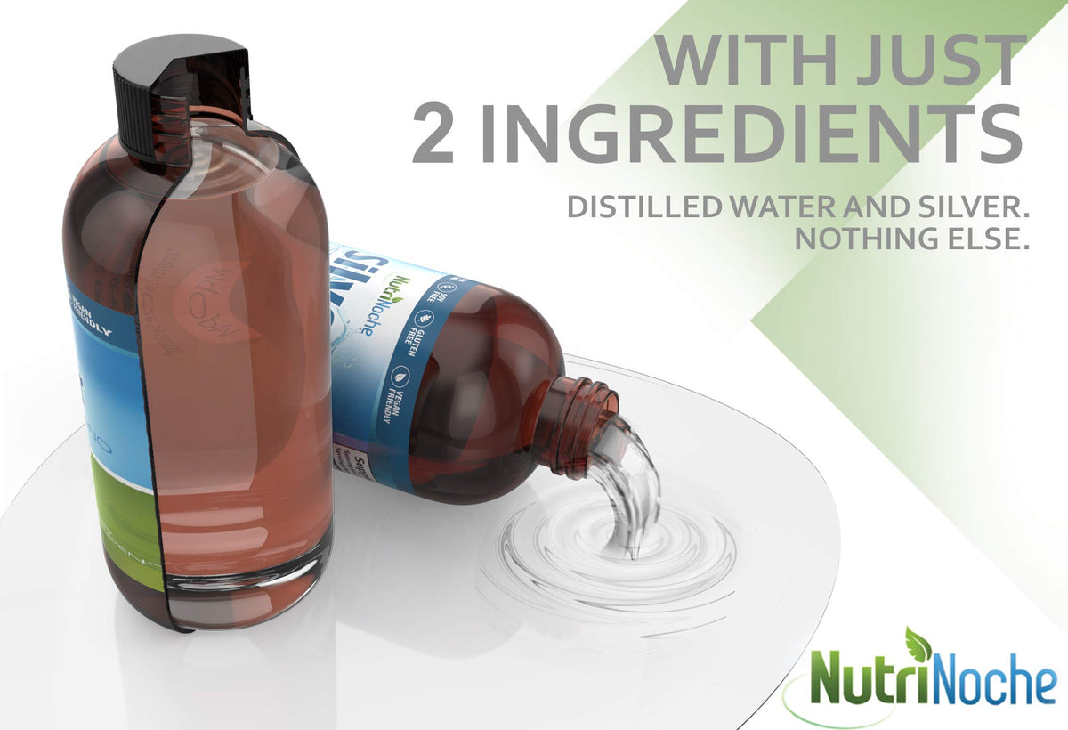 NutriNoche Argent Colloïdal 240 ml avec accessoires