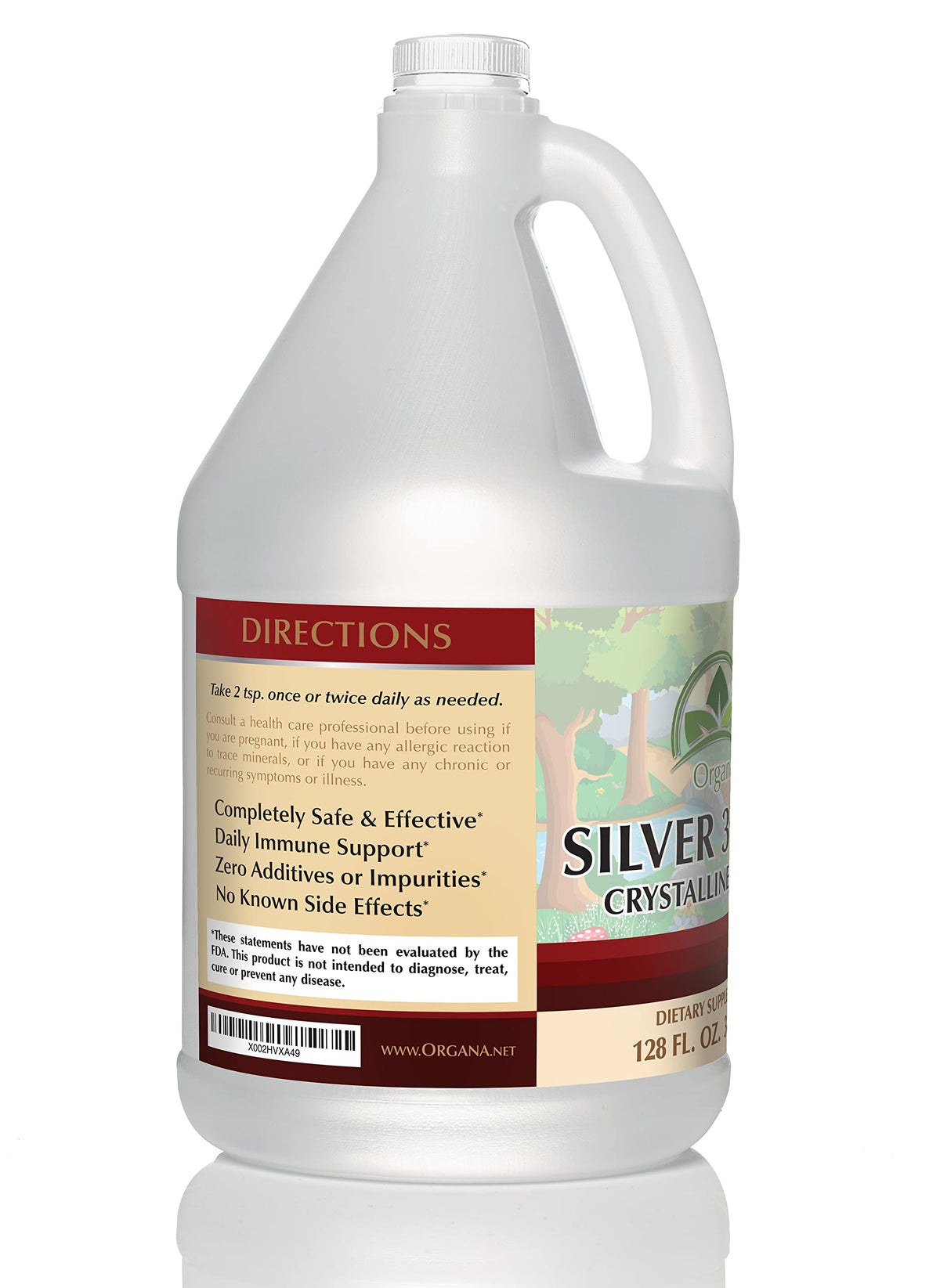 NutriNoche Argent Colloïdal Nano Cristallin 1 Gallon étiquette