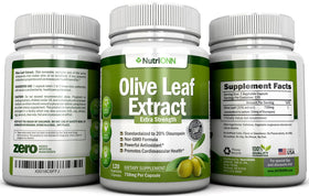 NutriONN Extrait de Feuille d'Olivier 750 mg, ingrédients listés
