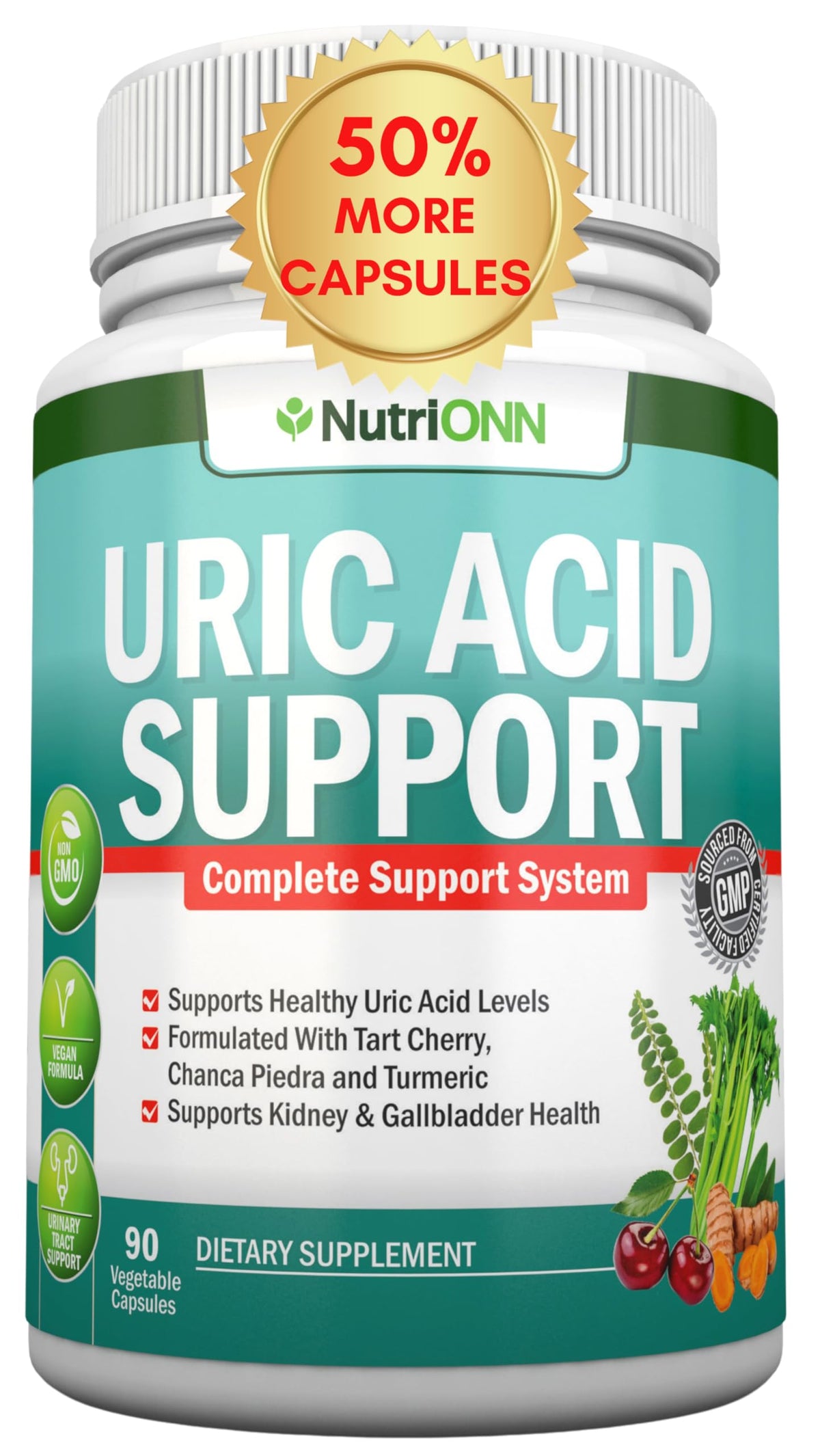 NutriONN Flush Acide Urique 100g vue avant avec étiquette